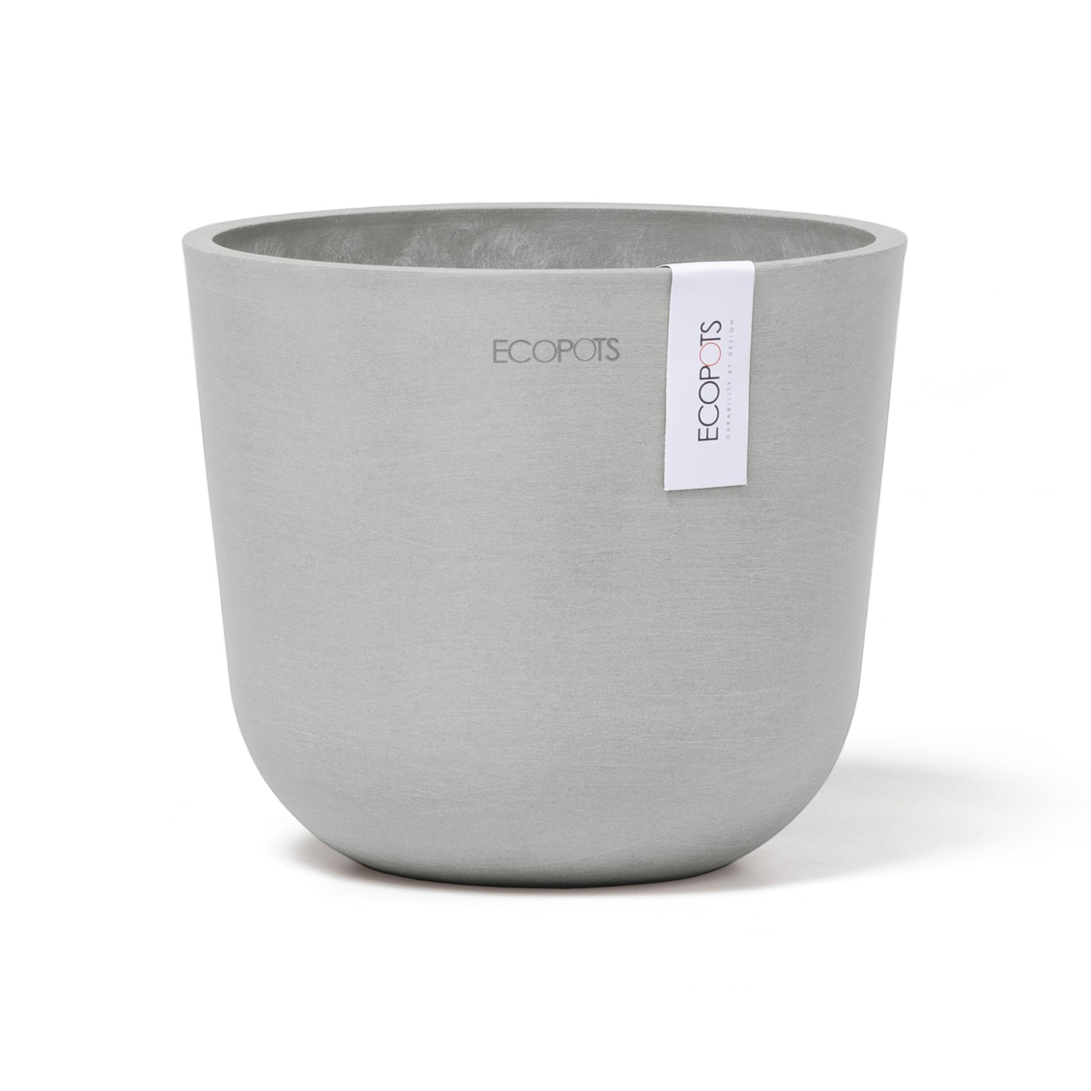 Ecopots Blumentopf Hellgrau 13.7 cm