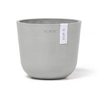BLUMENTOPF Oslo Mini 16/13,7 cm Hellgrau - Hellgrau, Kunststoff (16/13.7cm) - Ecopots
