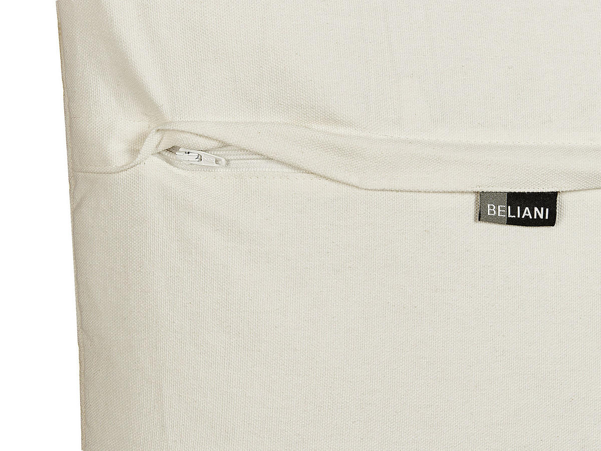 DEKOKISSEN Schwarz 50/50 cm Chittoor - Schwarz, Naturmaterialien/Textil (50/50cm) - Beliani