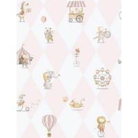 TAPETE Zirkus 53 cm x 10.05 m - Pink, Papier (53/0.1cm) - Sanders & Sanders