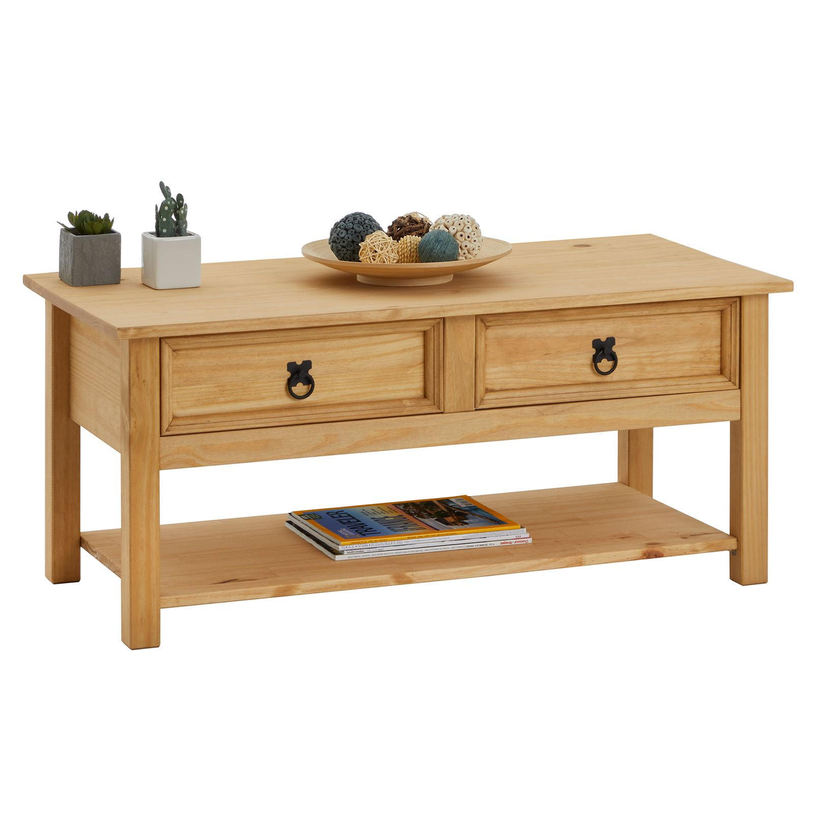 Idimex Couchtisch Braun 100x45x48 cm