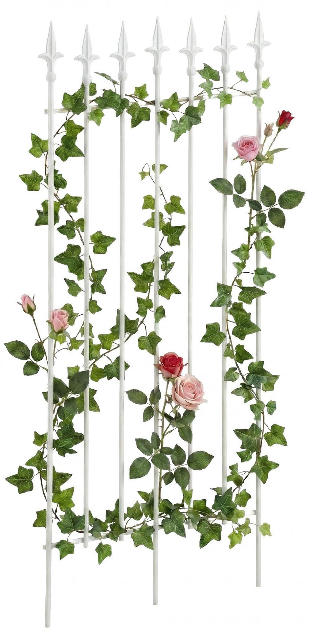 RANKGITTER Metall Weiß - Weiß, Metall (50/100/0.7cm) - CLP