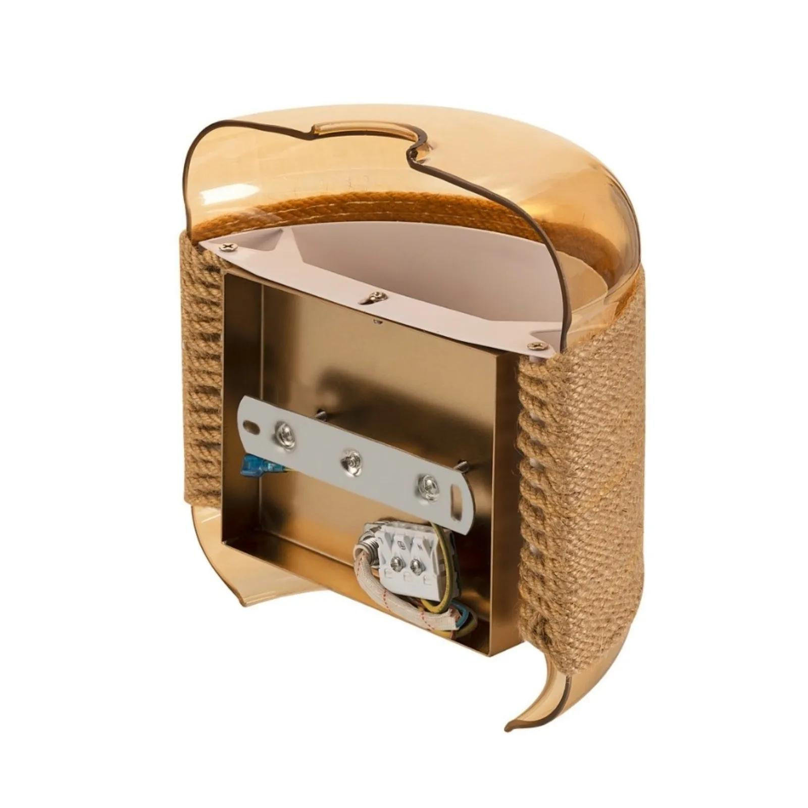 WANDLEUCHTE PANTILO ROPE Gold - Goldfarben, Metall (20/20.5/20cm) - SLV
