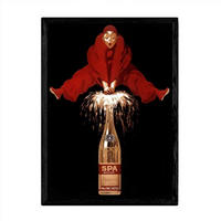 POSTER Champagner Vintage A4 Rahmenlos - Klar, Papier (29.7/5/21cm) - Nacnic