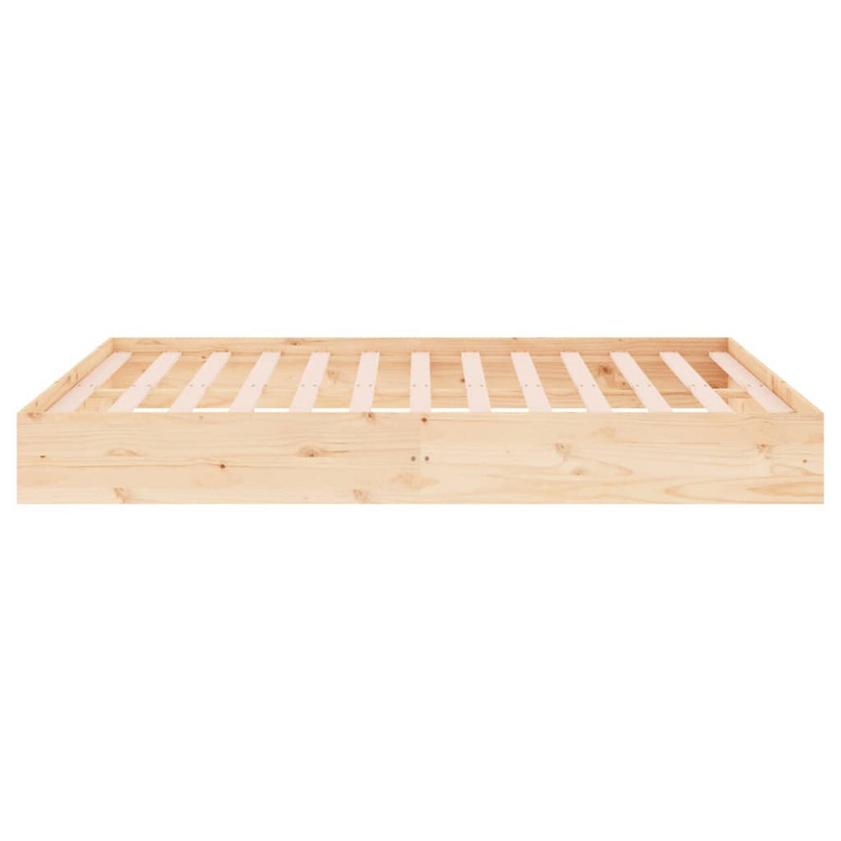 MASSIVHOLZBETT Ohne Matratze 120/200 Cm - Braun, Holz (120/200cm) - vidaXL