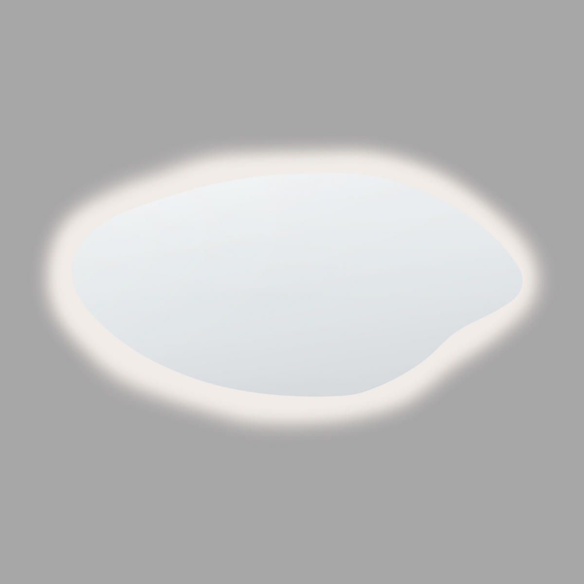 OGLINDĂ DE BAIE CU LED 120/60 cm argintie Sologny - argintiu, sticlă (120/60/3cm) - Beliani