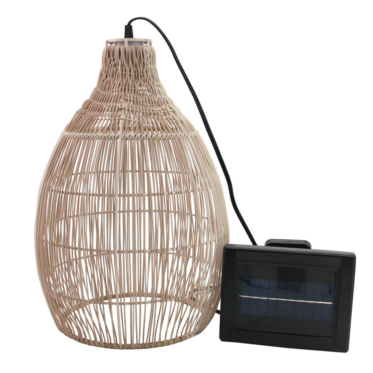 SOLAR-PENDELEUCHTE HOLIDAY beige - Beige, Kunststoff (29/29/42cm) - Lumisky