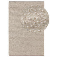 WOLLTEPPICH Lana Beige 160x230 cm - Beige, Textil (160/230cm) - benuta Pure