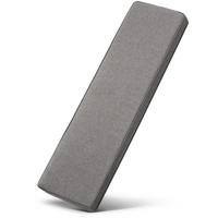 BANKAUFLAGE Calme BK 100x40x5cm Hellgrau - Hellgrau, Textil (40/100cm) - Beautissu 
