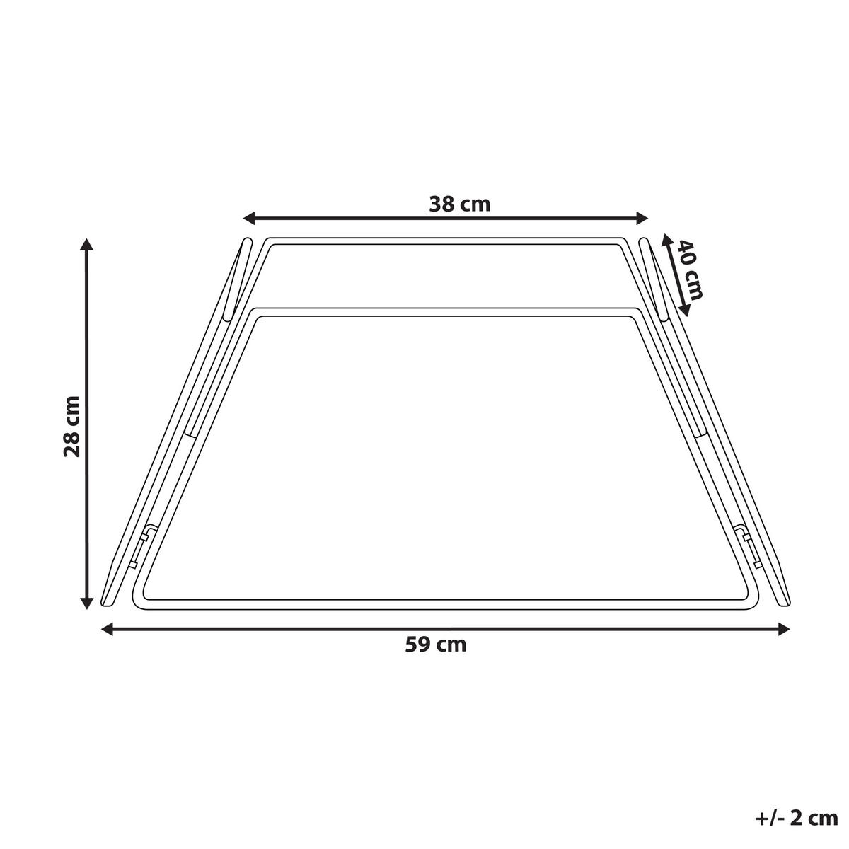 WEIHNACHTSBAUMKRAGEN 28 cm Naturfarben Mistel - Naturfarben, Naturmaterialien (28cm) - Beliani