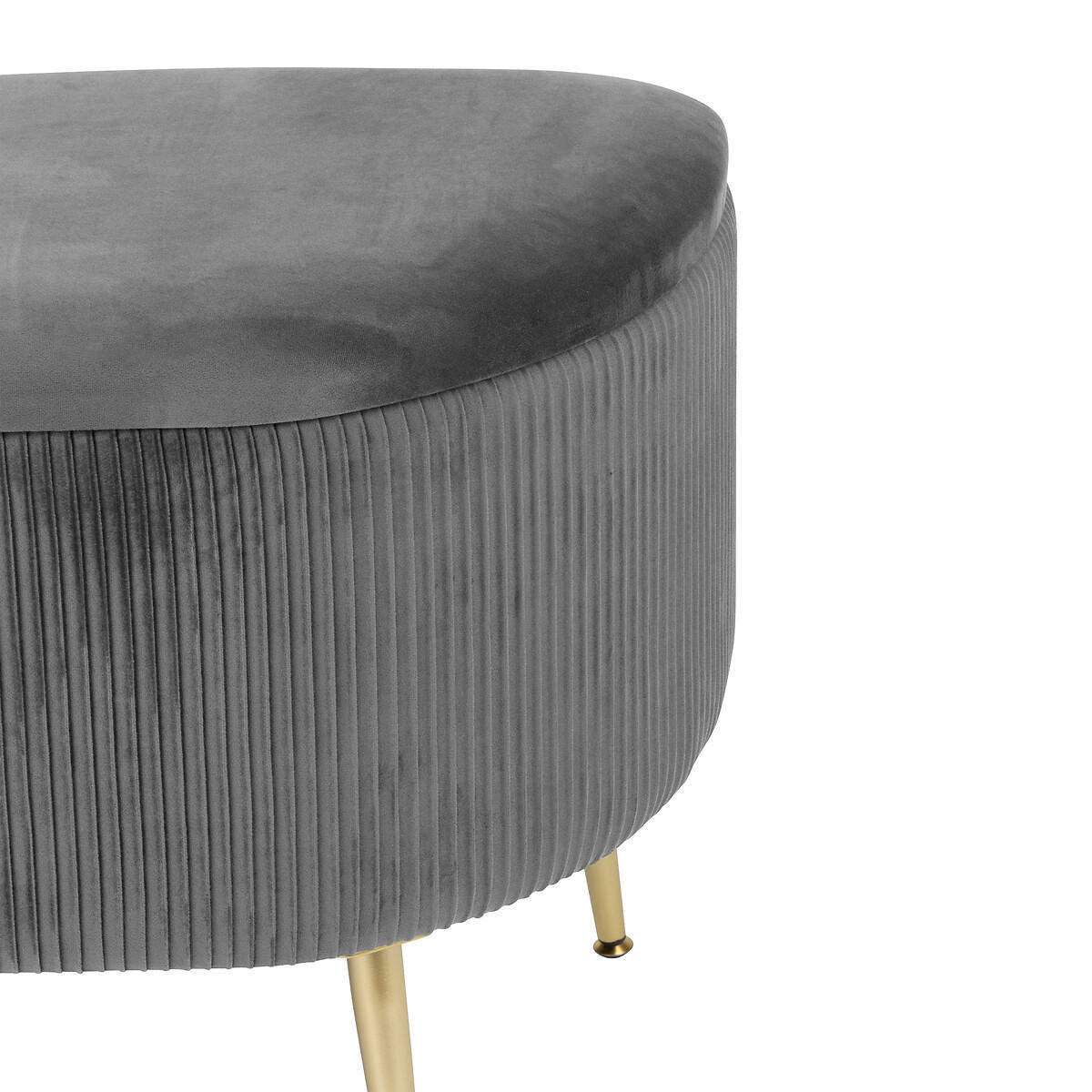 SITZBANK für den Flur mit Stauraum Solaro 100/40/53 cm - Grau, Holzwerkstoff (40/53/100cm) - Atmosphera Createur d´interieur