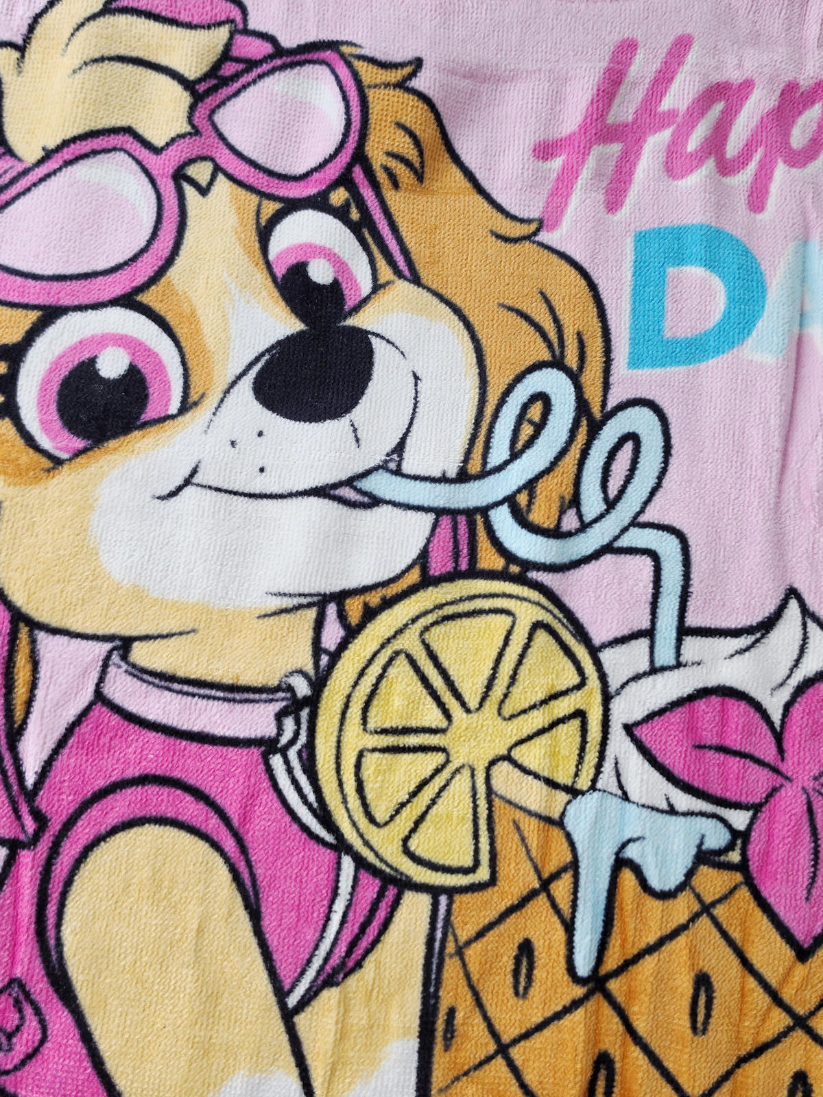 BADEPONCHO Paw Patrol Happy Days Rosa 50 x 100 cm - Rosa, Textil (Einheitsgrößenull) - Paw Patrol