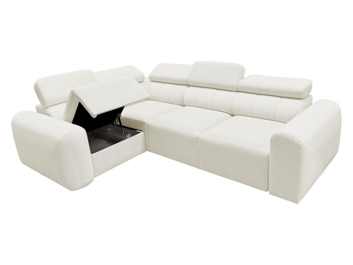 ECKSCHLAFSOFA Volare II, Seite: Links - Creme, Holz/Textil (273/204cm) - MIRJAN24