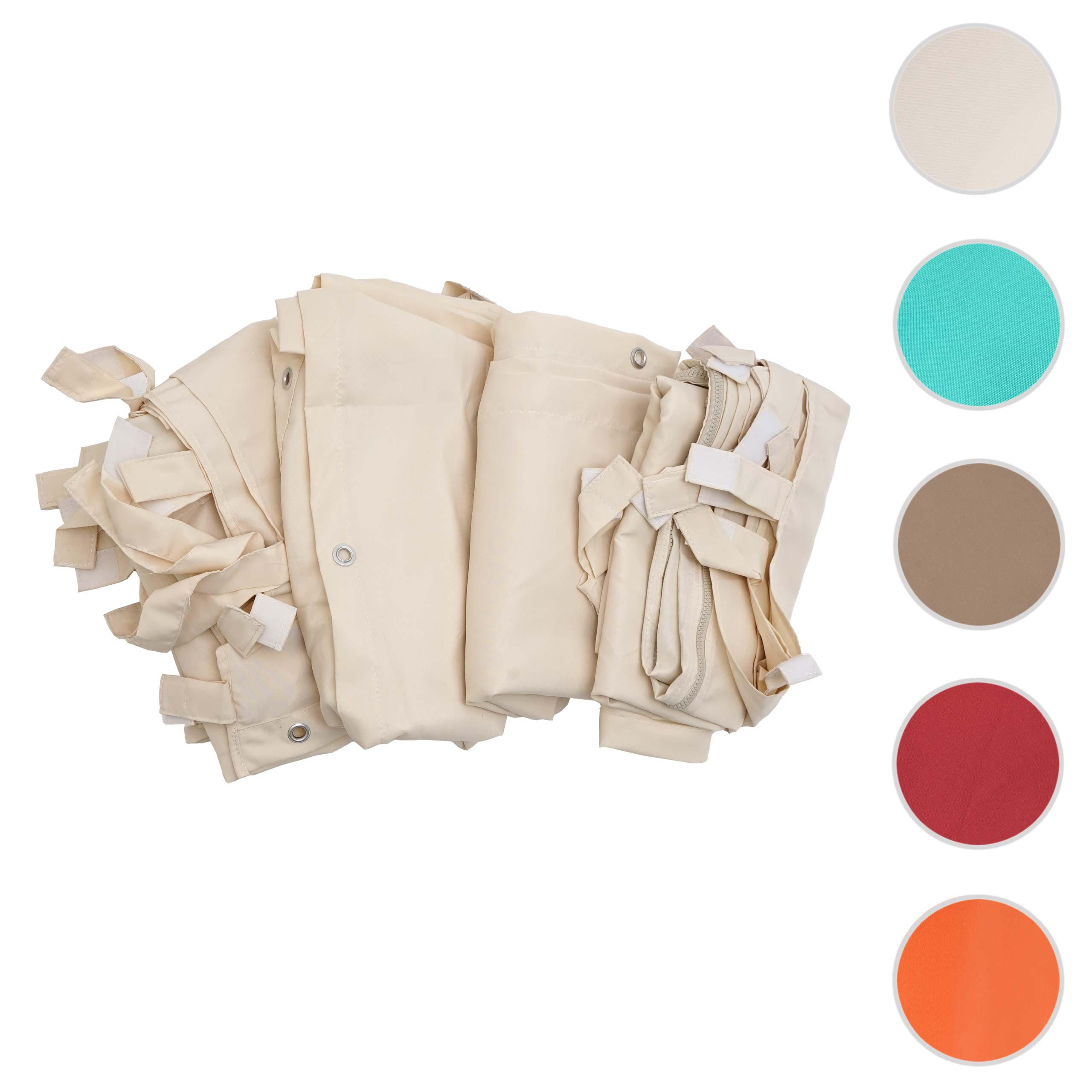 SEITENWAND PERGOLA Cremeweiß - Weiß, Textil (293/275/293cm) - MCW