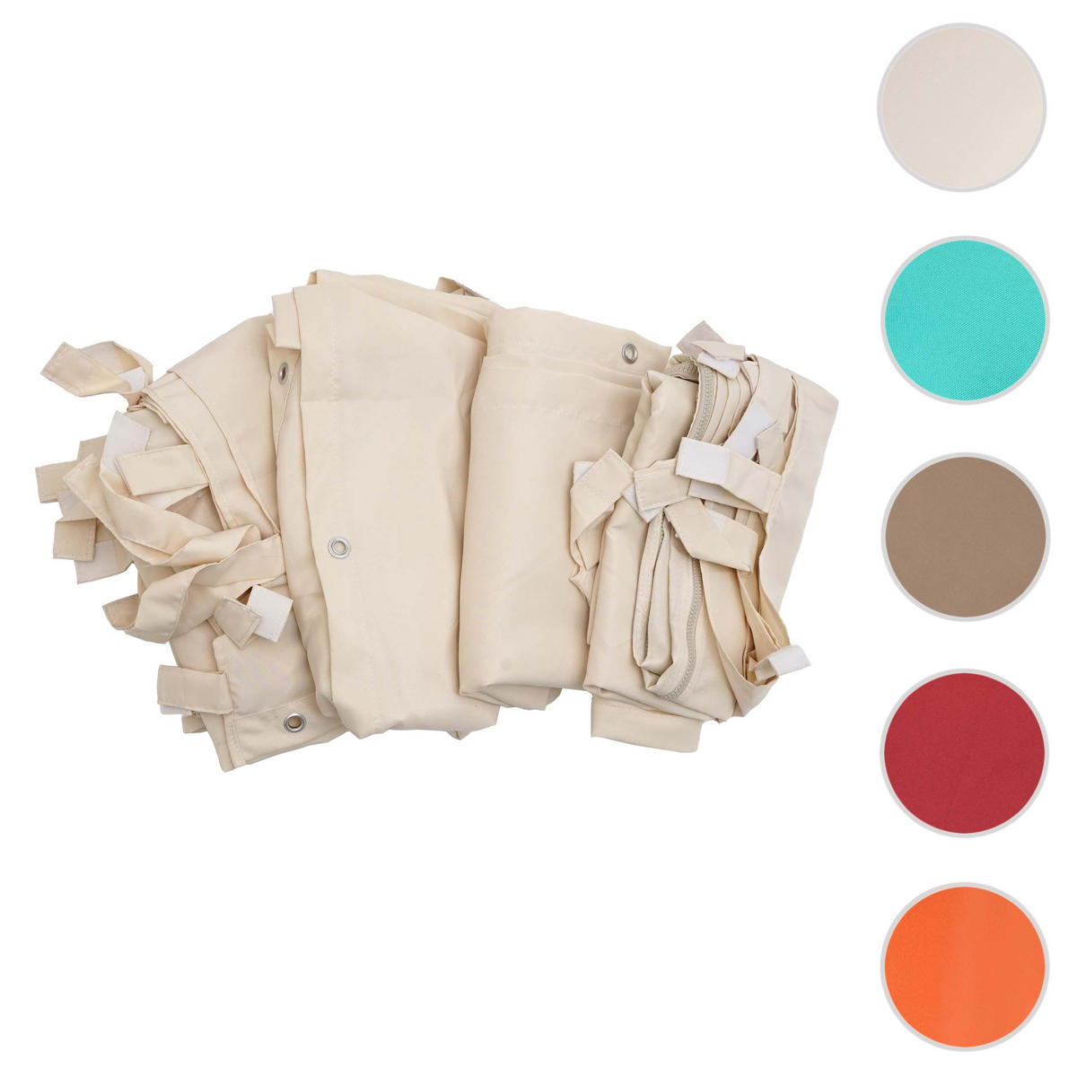 SEITENWAND PERGOLA Cremeweiß - Weiß, Textil (293/275/293cm) - MCW
