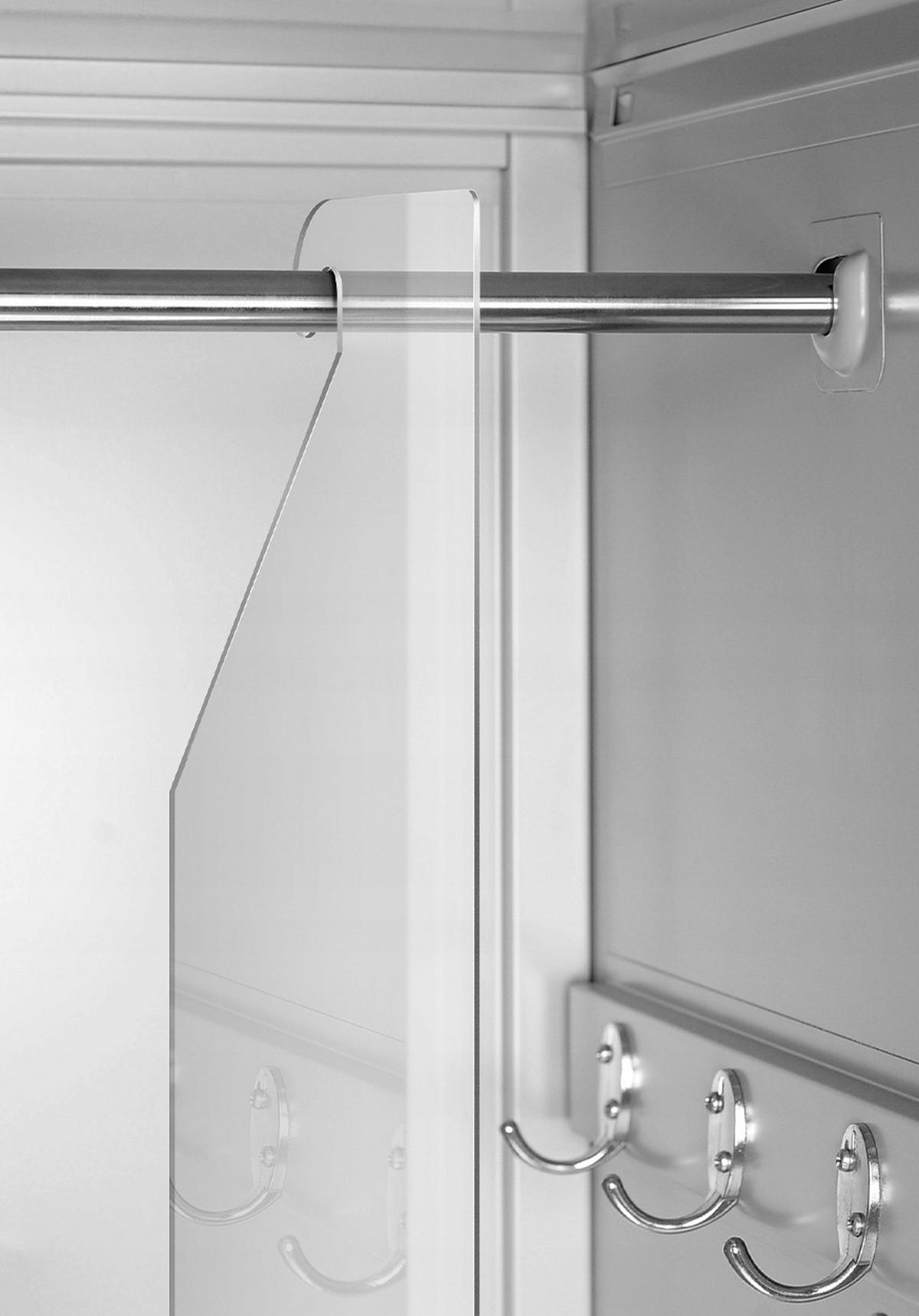 UMKLEIDESCHRANK KACPER II - Grau, Metall (60/180/50cm) - Jan Nowak