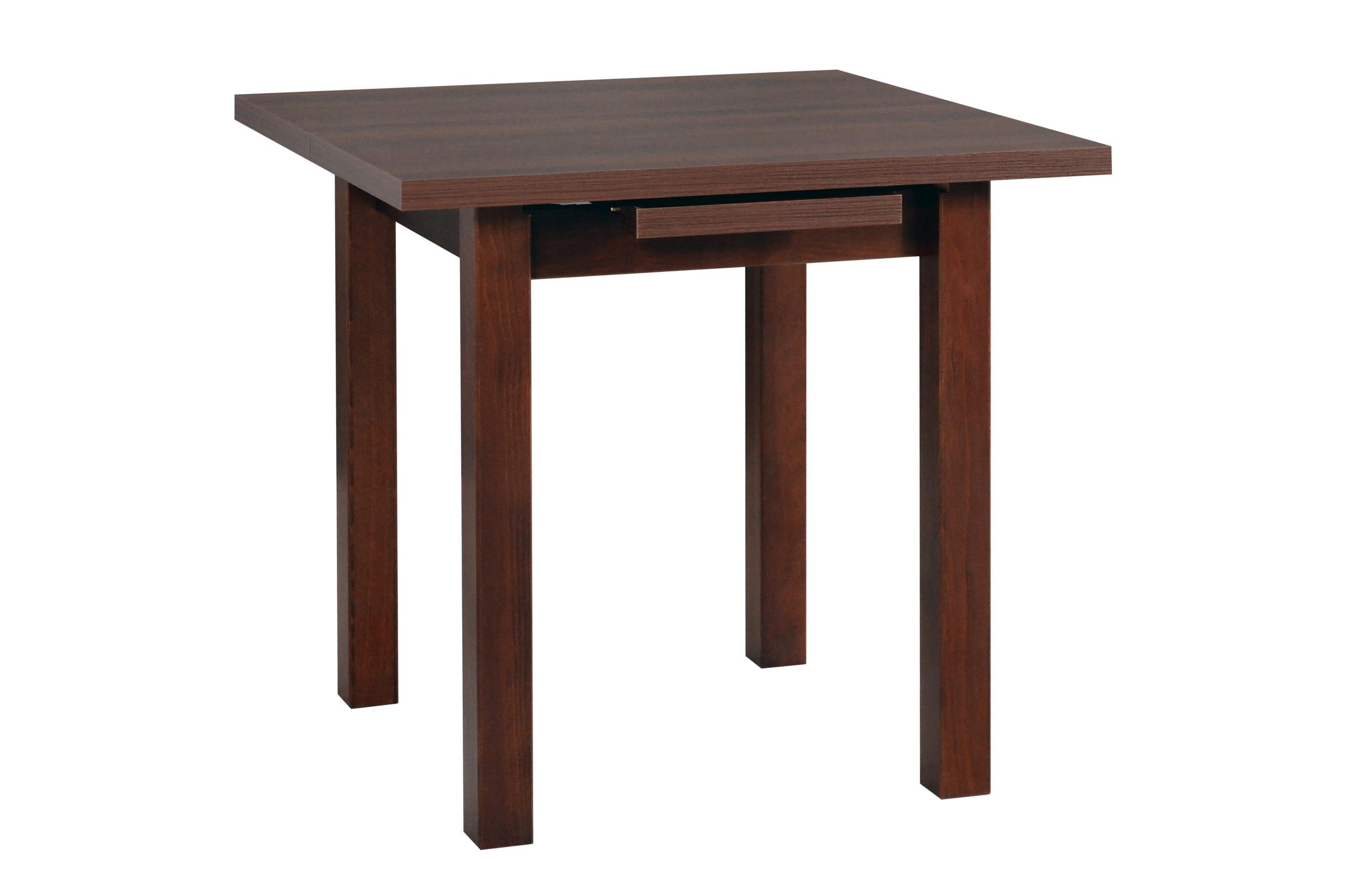 ESSTISCH Max 7, 80-110/80 cm,walnussfarben - Walnussfarben, Holz (80/80/76cm) - Leaf Design