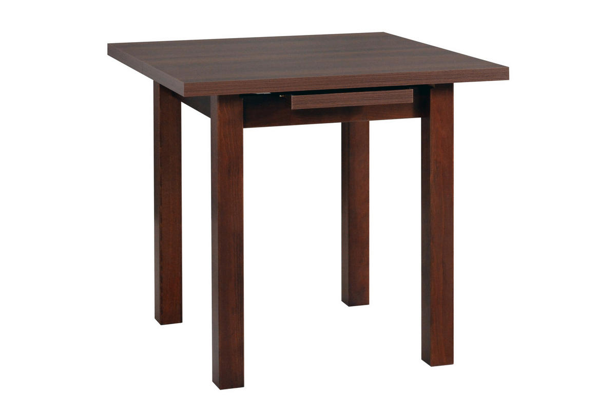 ESSTISCH Max 7, 80-110/80 cm,walnussfarben - Walnussfarben, Holz (80/80/76cm) - Leaf Design