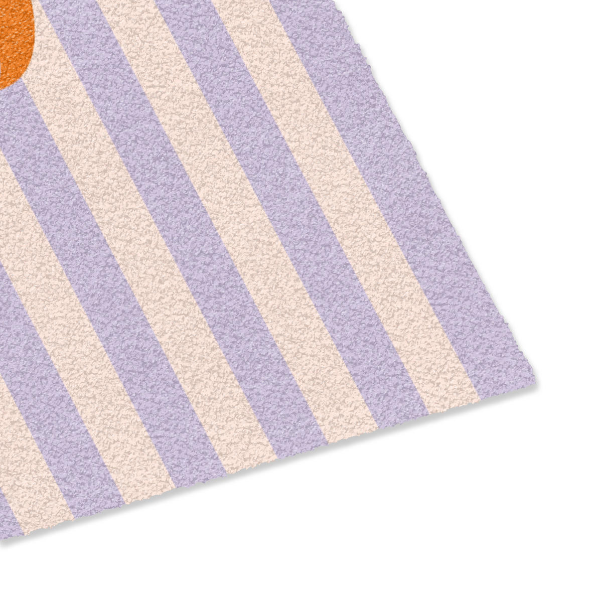 FUSSMATTE Ciao - Zitat - Pastell - Streifen Schmutzfangmatte 60x40 cm - Flieder, Kunststoff (60/40cm) - MuchoWow