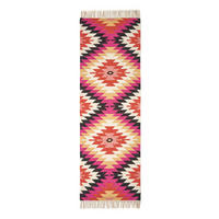 KELIM-TEPPICHLÄUFER Jakarta handgewebt 66/200 cm - Multicolor, Textil (66/200cm) - Homescapes
