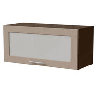 KLAPPHÄNGESCHRANK Brerra W4BS/80 WKF Lava / RAL 1019 graubeige Matt 80 / 32,5 / 36cm - Dunkelgrau/Graubraun, Holz/Holzwerkstoff (80/36/32.5cm) - Feldmann-Wohnen