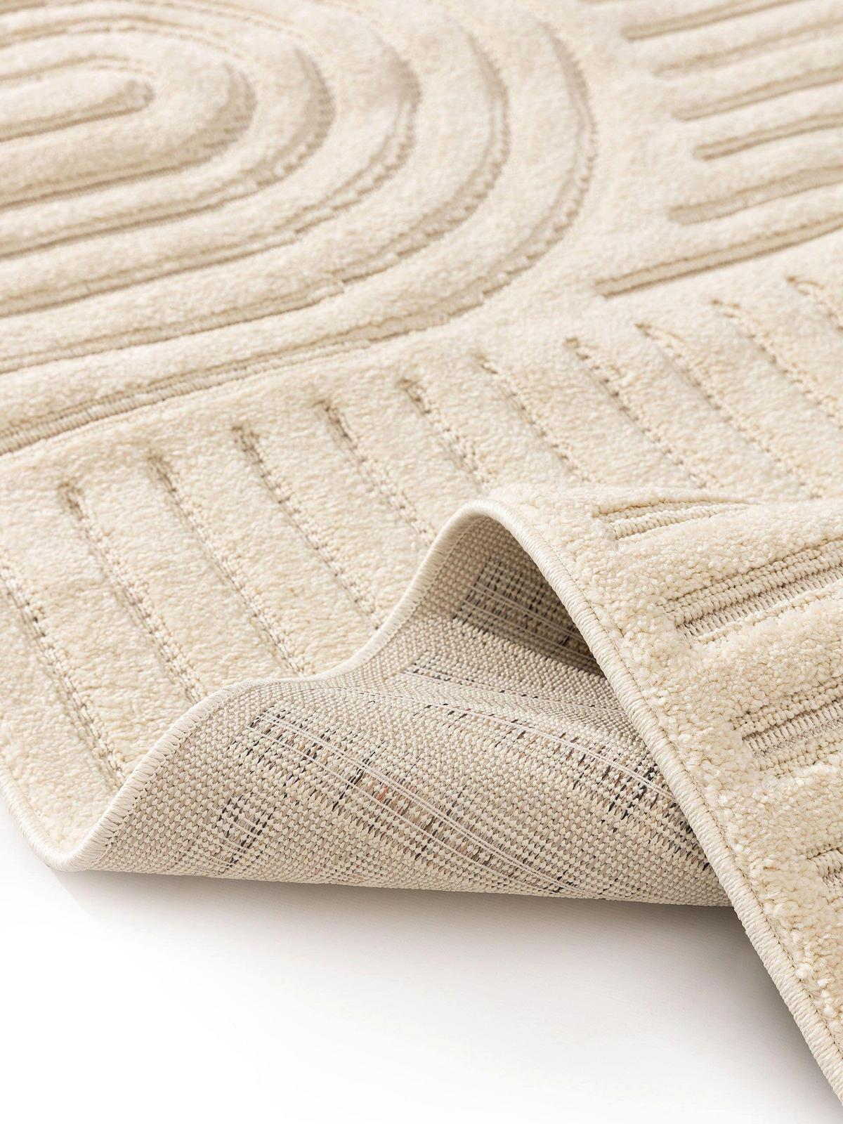 TEPPICH Leo Cream 200x290 cm - Creme, Kunststoff (200/290cm) - benuta