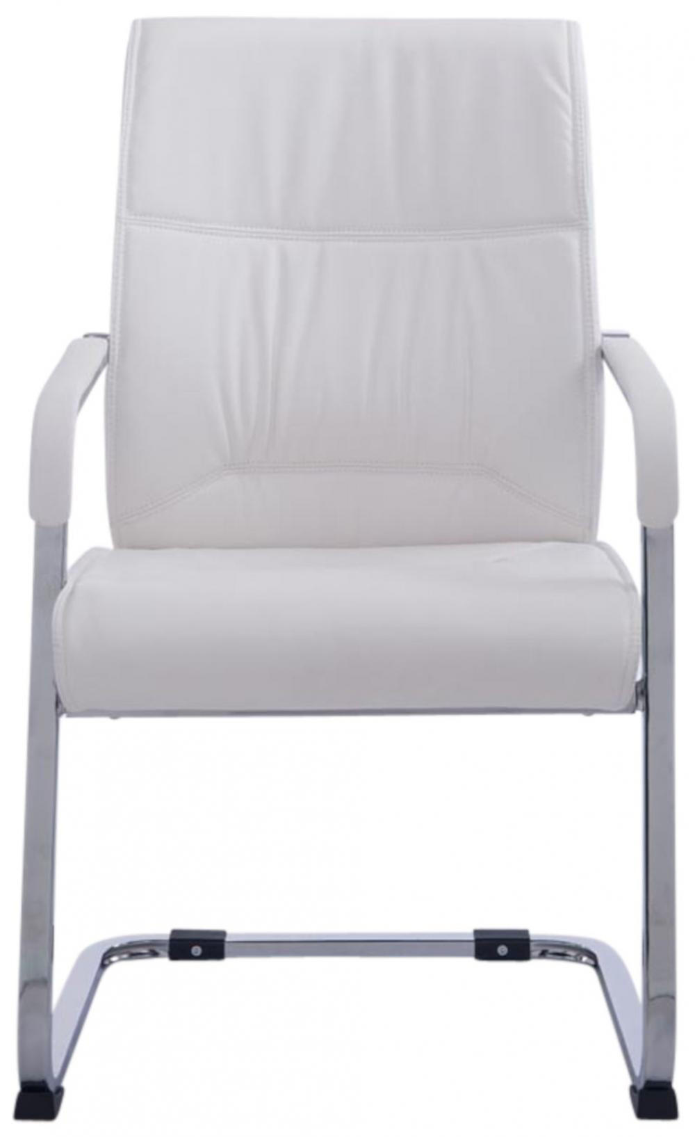 SCHWINGSTUHL 2er Set Lederlook weiß - Weiß, Textil/Metall (58/102/65cm) - CLP