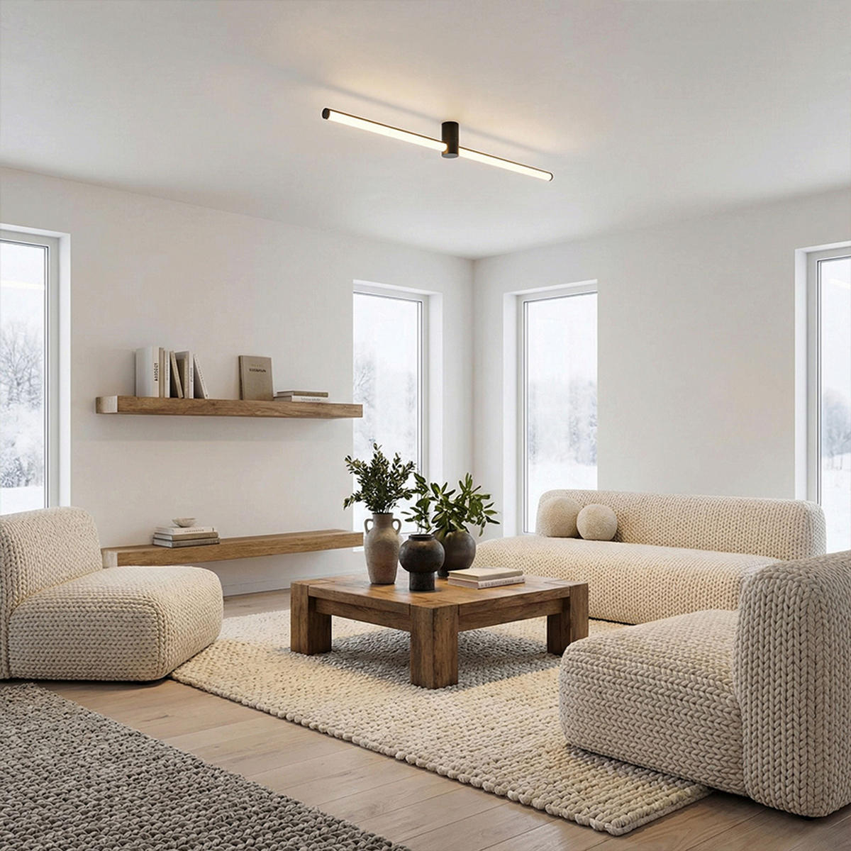 WANDLEUCHTE CLARIS 120 Schwarz 24 W - Schwarz, Metall (20/25/15cm) - Rendl