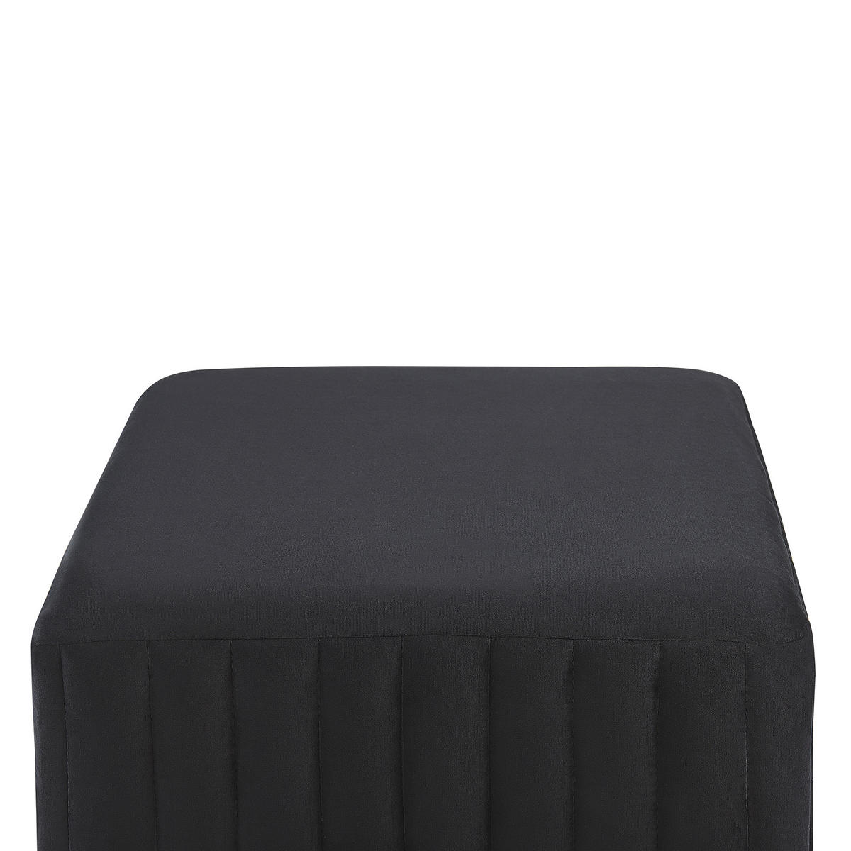 HOCKER Dayton 48/48/41 cm - Schwarz, Textil (48/41/48cm) - Beliani