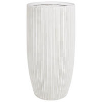 BLUMENTOPF Beige Zelkova - Beige, Naturmaterialien (70cm) - Beliani