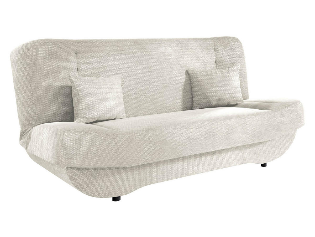SCHLAFSOFA Pinto - Creme/Schwarz, Holzwerkstoff/Kunststoff (190/94/90cm) - MIRJAN24