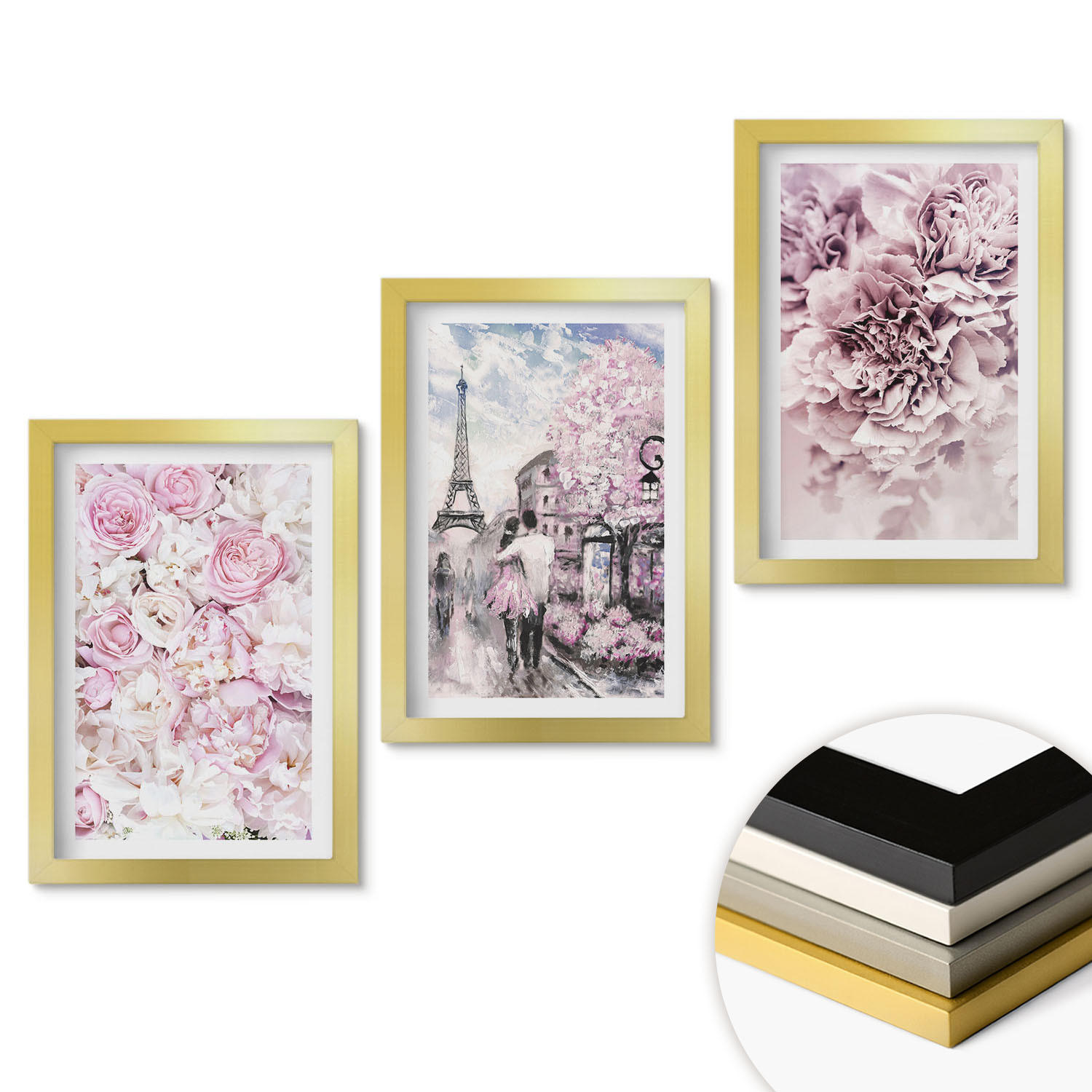 ArtPrintCave Wandbilder Gold 20x30 cm