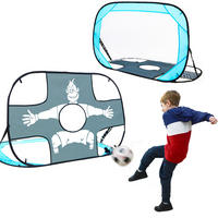 FUSSBALLTOR mit Torwand für Kinder 125/80 cm - Schwarz, Kunststoff (80/125cm) - Littletom