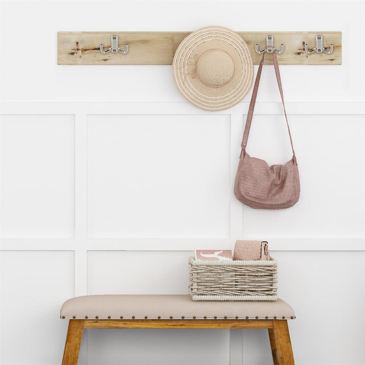 KLEIDERHAKEN 7 / 4.7 cm - Nickelfarben, Metall (1.69/4.7/7cm) - Intirilife