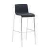 BARHOCKER Stoff Dunkelgrau - Chromfarben/Dunkelgrau, Textil/Metall (43/100/48cm) - CLP
