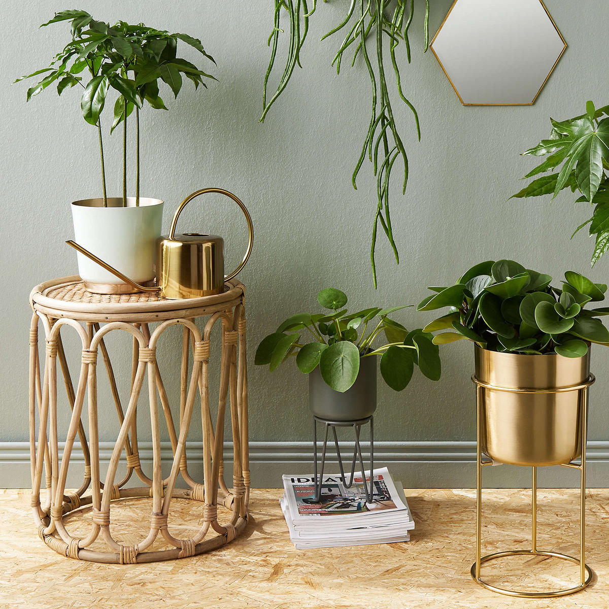 BEISTELLTISCH Lombok - Braun, Holz (40/40/48cm) - Butlers