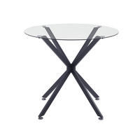 ESSTISCH Schwarz 90/90/78 cm - Schwarz, Holz (90/90/78cm) - PANGIVO