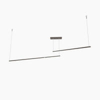 LED-HÄNGELEUCHTE - Graubraun, Metall (2/100/2cm) - Lumicom