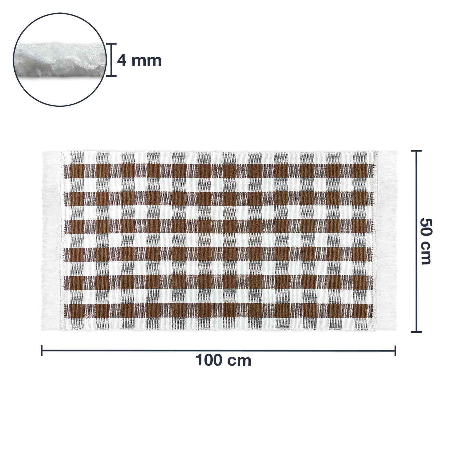 KÜCHENTEPPICH MATRIX - Braun, Textil (50/100cm) - WohnDirect