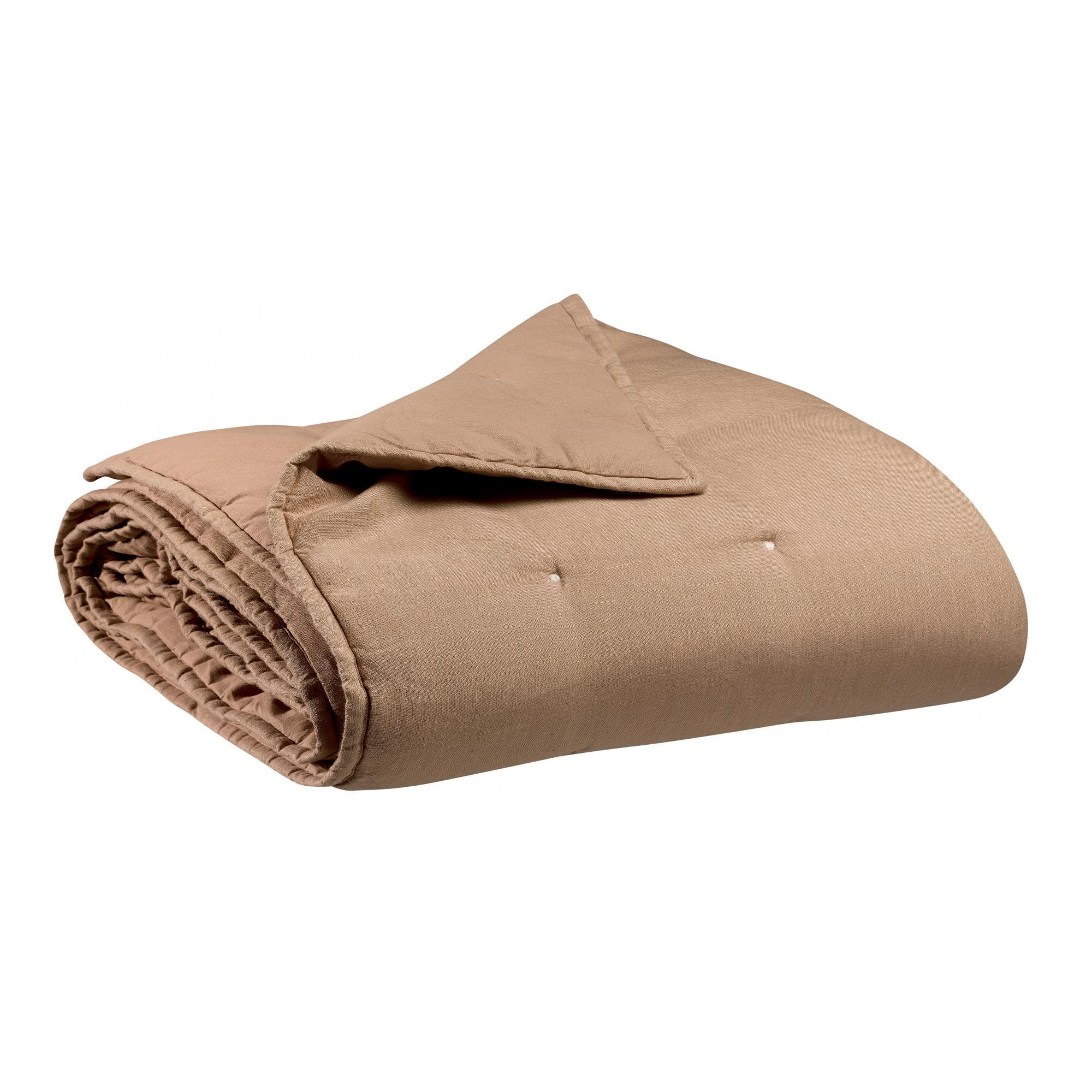 BETTÜBERWURF Zeff sandfarbe 180 x 260 cm - Hellgelb, Textil (180/260cm) - Vivaraise
