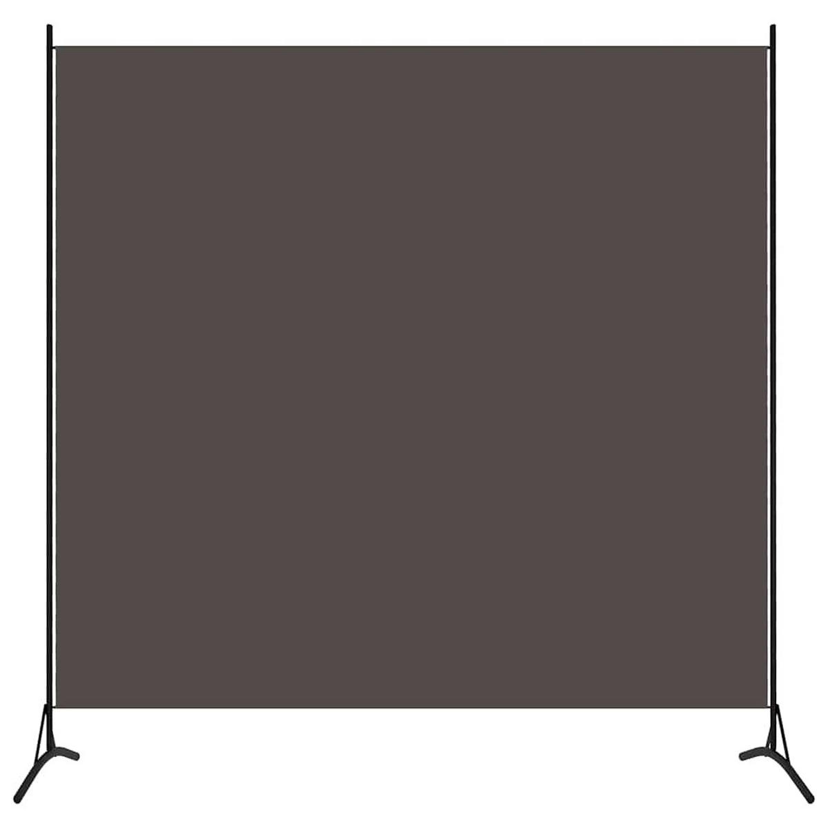PARAVENT Anthrazit 175/180 Cm Stoff - Anthrazit, Textil (180/0.1/175cm) - vidaXL
