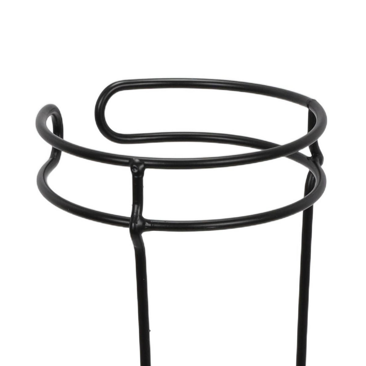 SCHIRMSTÄNDER aus Metall Zilo 18/18/50 cm - Schwarz, Metall (18/50/18cm) - Home Styling Collection