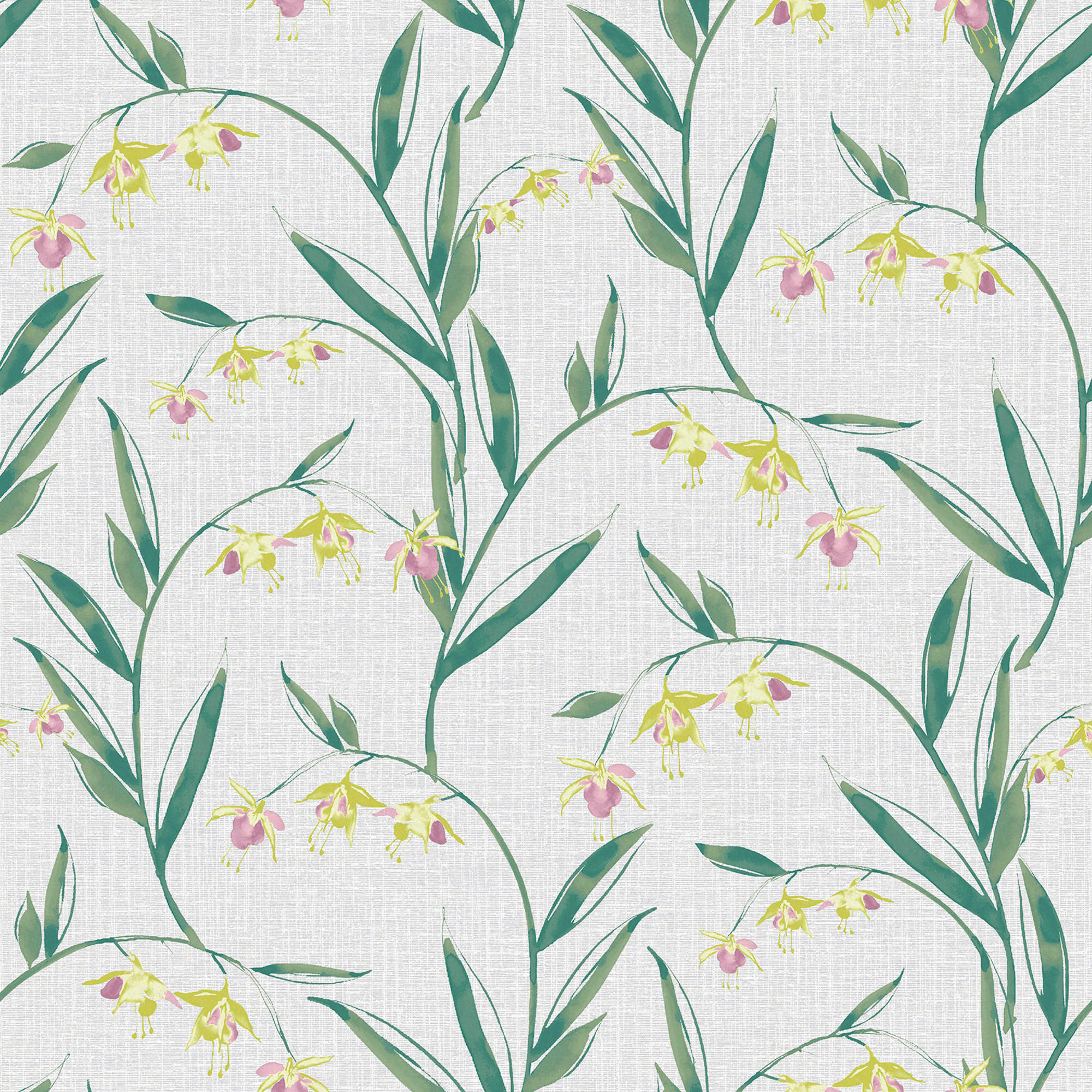 VLIESTAPETE Fulwell Fuchsia - Grau, Papier/Kunststoff (52/1000cm) - Graham & Brown