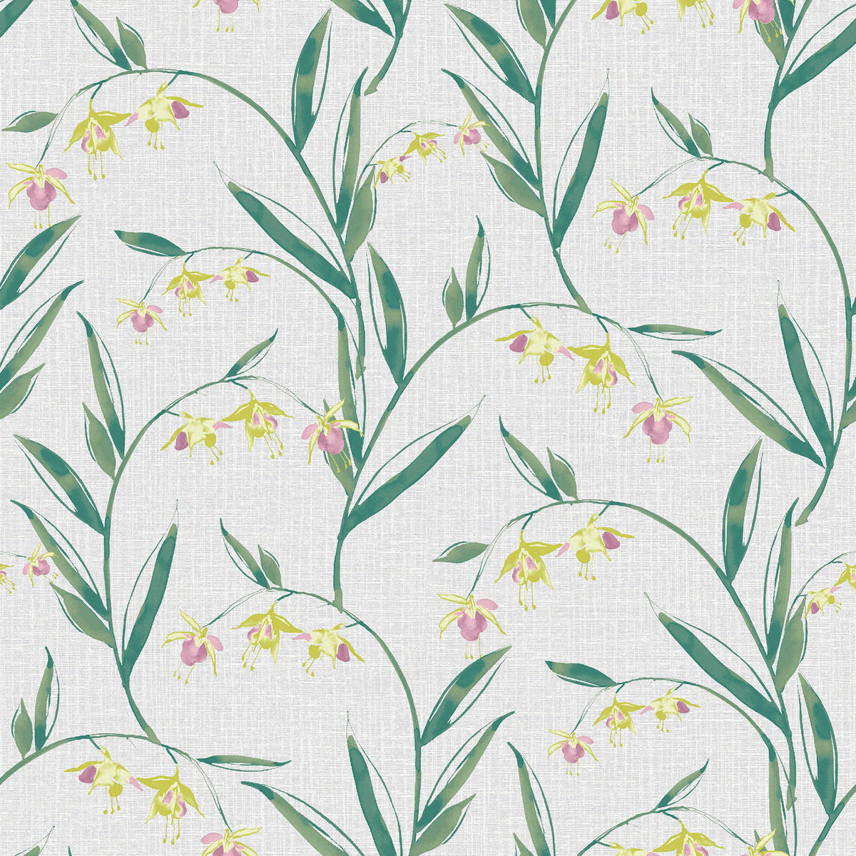 VLIESTAPETE Fulwell Fuchsia - Grau, Papier/Kunststoff (52/1000cm) - Graham & Brown