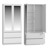 SKRIŇA NA OBLECENIE - biela, kompozitné drevo (90/180/50cm) - RAUMHIRSCH FURNITURE