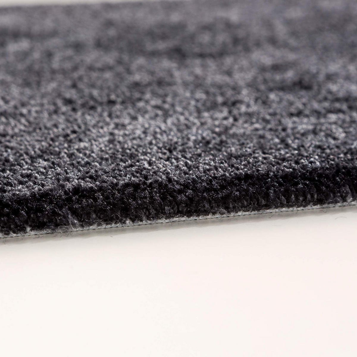 TEPPICH LÄUFER PURE & SOFT - Dunkelgrau, Textil (50/150cm) - Astra