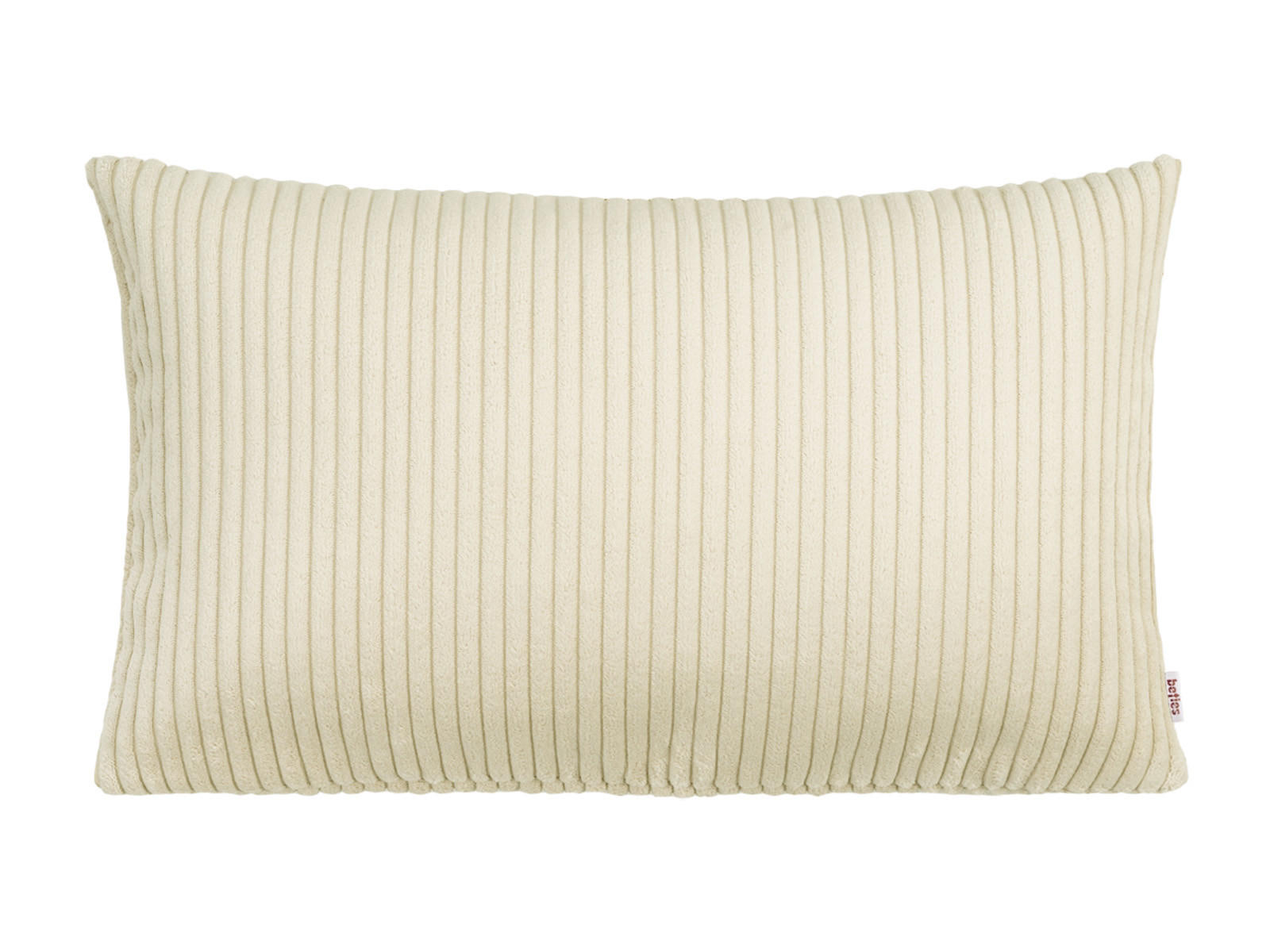 KISSENHÜLLE HYggelig No.2 Block Cord-Samt kreide-beige 50/30 cm - Ecru, Textil (30/50cm) - beties Heimtextil