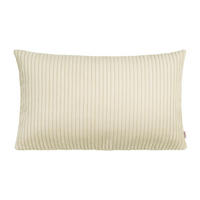 KISSENHÜLLE HYggelig No.2 Block Cord-Samt kreide-beige 50/30 cm - Ecru, Textil (30/50cm) - beties Heimtextil