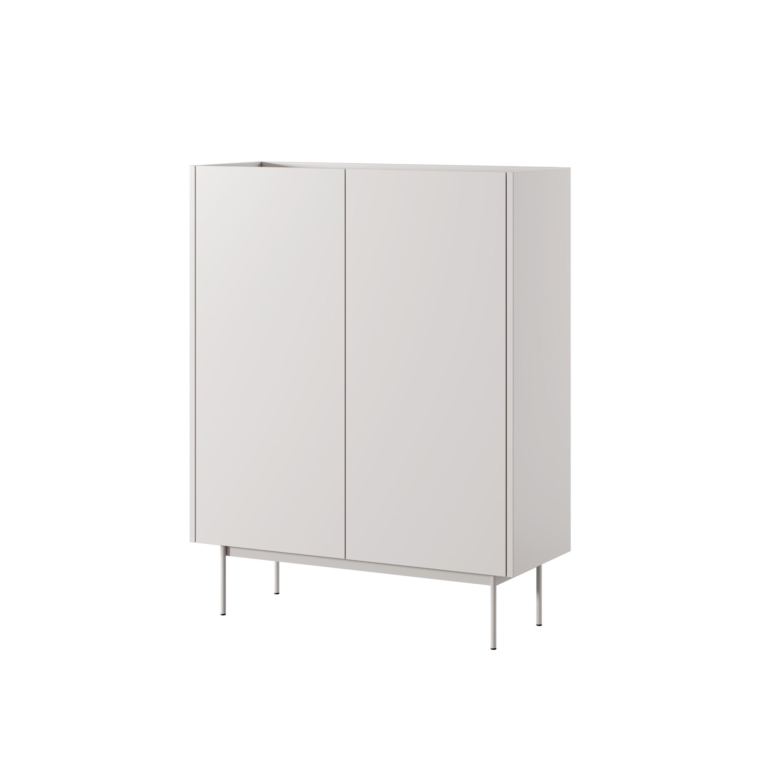 HIGHBOARD COLORE 97/122/37 cm mit 2 Türen Kaschmir - Kaschmir, Holzwerkstoff (97/122/37cm) - MASSENO