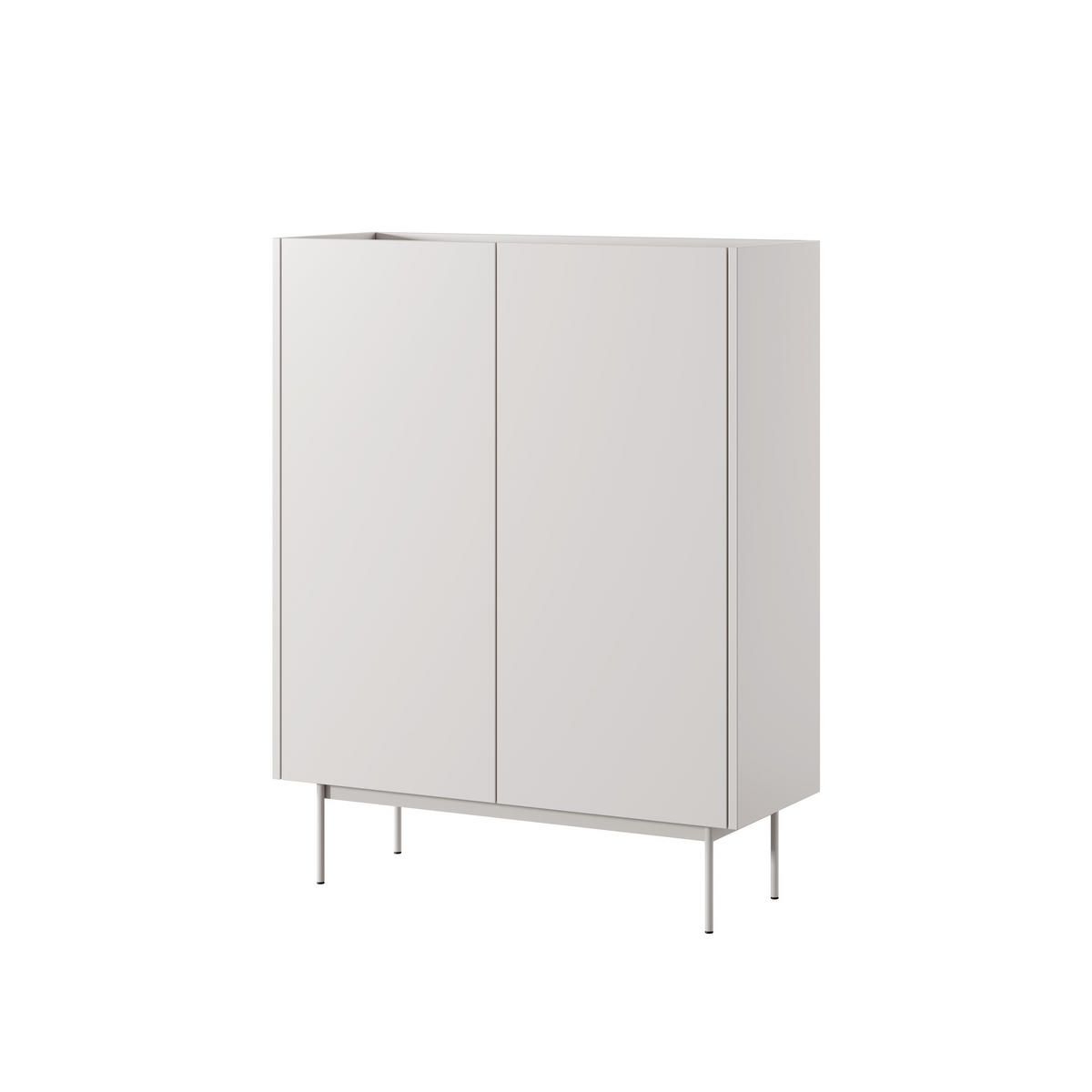 HIGHBOARD COLORE 97/122/37 cm mit 2 Türen Kaschmir - Kaschmir, Holzwerkstoff (97/122/37cm) - MASSENO
